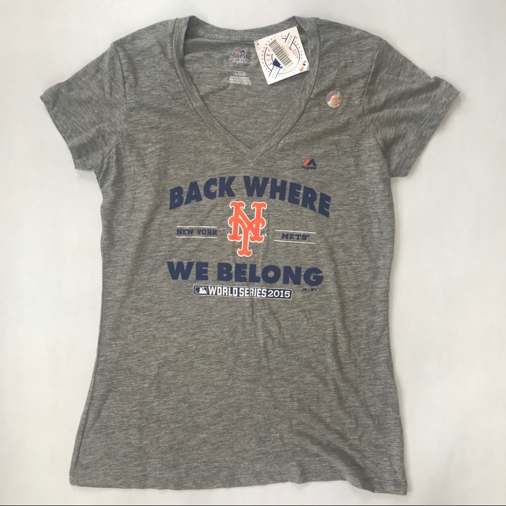 MLB Mets V Neck Tee